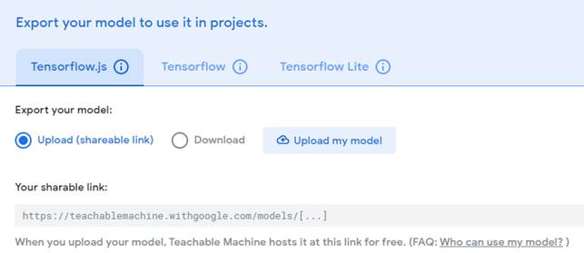 Користувацький вибір для збереження моделі