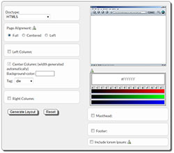 CSS Layout Generator CSS Layout Generator
