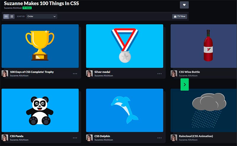 Галерея CSS зображень від Suzanne